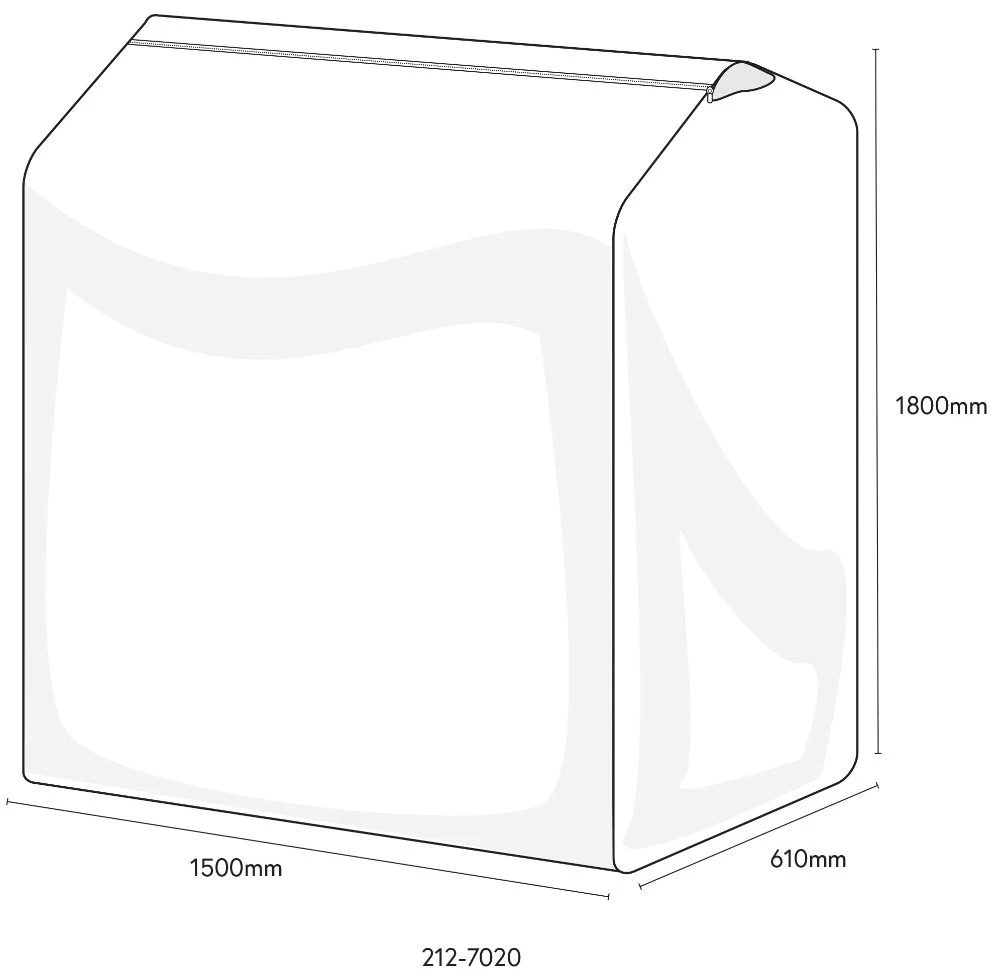 Clothing Rail Cover - Tyvek 5 Clothing Rail Cover - Tyvek - Image 3