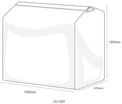 Clothing Rail Cover - Tyvek 10 Clothing Rail Cover - Tyvek -Save device 212 7021 Medium Rail Cover 1000x858