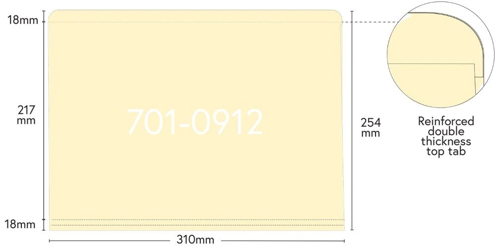 Reinforced File Folders Perma/Dur® | 2 Sizes | Up To 245 X 375mm 4 Reinforced File Folders Perma/Dur® | 2 Sizes | Up To 245 X 375mm - Image 2