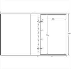 Archival Ring Binder - A4/A3 | 4 Ring -Save device A4 Box dimensions 1000x970