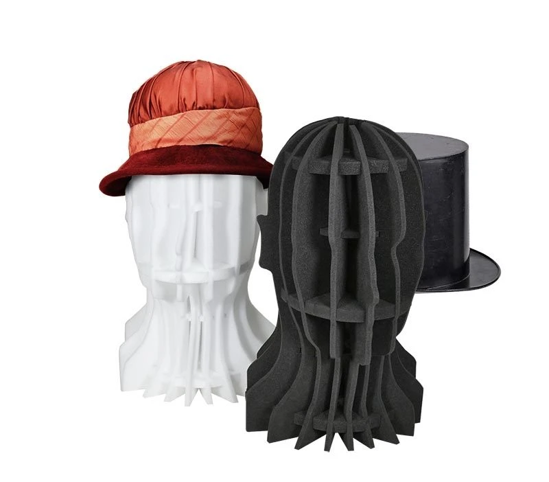 Archival Foam Heads - Hat & Wig Mount 3 Archival Foam Heads - Hat & Wig Mount