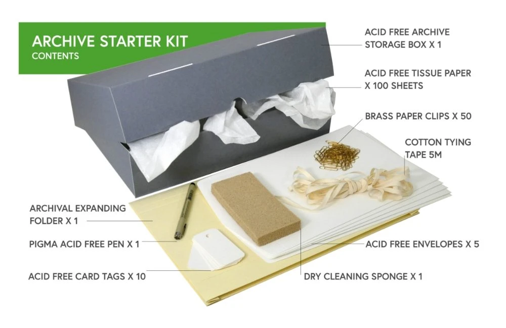 Archive Starter Kit - 9 Piece Archiving Kit 9 Archive Starter Kit - 9 Piece Archiving Kit - Image 7