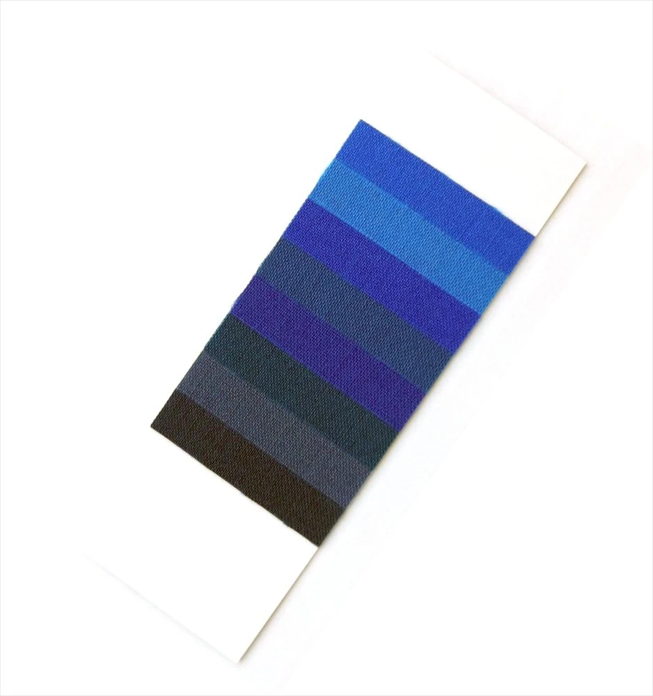 Blue Scale - Textile Fading Cards 3 Blue Scale - Textile Fading Cards