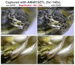 Digital Microscope - Standard Working Distance / 10x-220x / Caps / 5MP / EDOF / EDR | Dino Lite AM7915MZT -Save device EDOF feature example image 1000x876