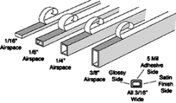 Glass Frame Spacer - Econospace -Save device ES ISO All 275x161