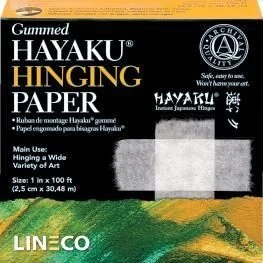 Hayaku Japanese Hinging Paper - 52 Gsm 3 Hayaku Japanese Hinging Paper - 52 Gsm
