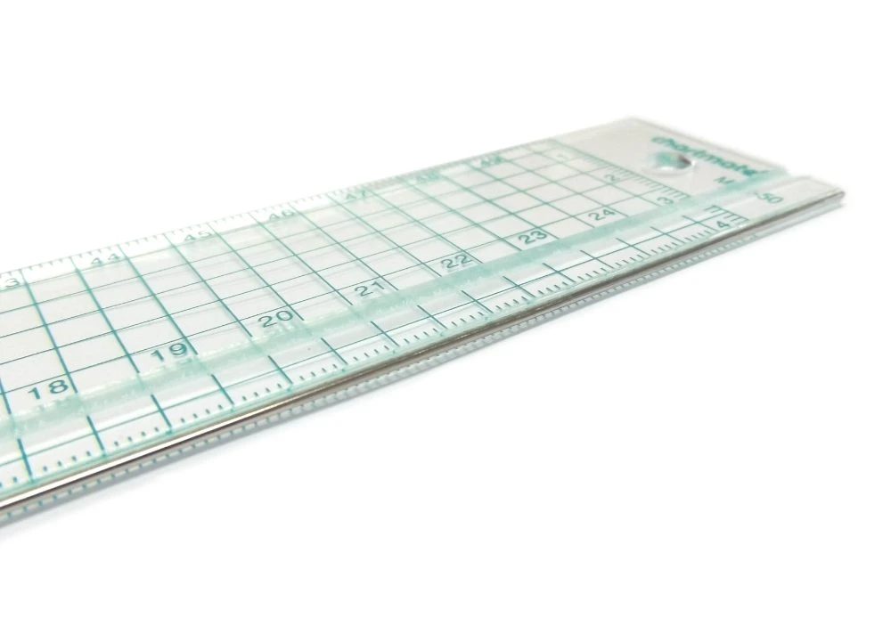 Transparent Metal Edged Ruler 3 Transparent Metal Edged Ruler