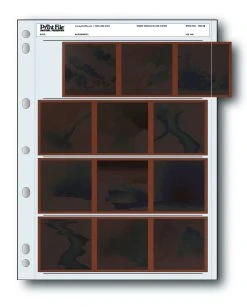 120 Film Negative Storage Binder Page For 60x45mm 60x60mm Or 60x70mm
