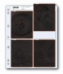 Negative Storage Binder Page Holds 4 4"x5" Negatives Or Photos