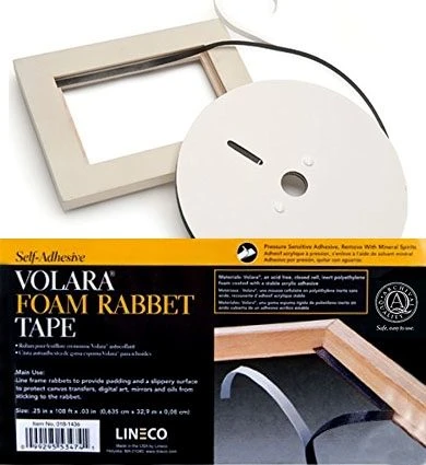 Volara Self Adhesive Foam Rebate /Rabbet Tape - Lineco 4 Volara Self Adhesive Foam Rebate /Rabbet Tape - Lineco - Image 2